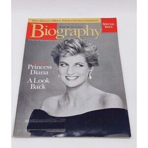 Vintage BIOGRAPHY Magazine September 1998 Princess Diana Meryl Streep Matt Damon